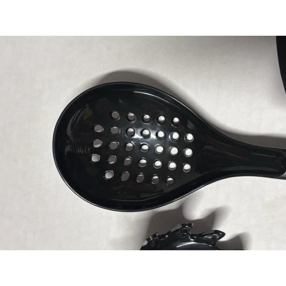 Faberware Utensils Set Of 6 Slotted Spoon, Serving Fork, Spatula, Pasta Spoon+